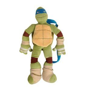 Nickelodeon Teenage Mutant Ninja Turtles Leonardo Plush Backpack Viacom 2014 TMN